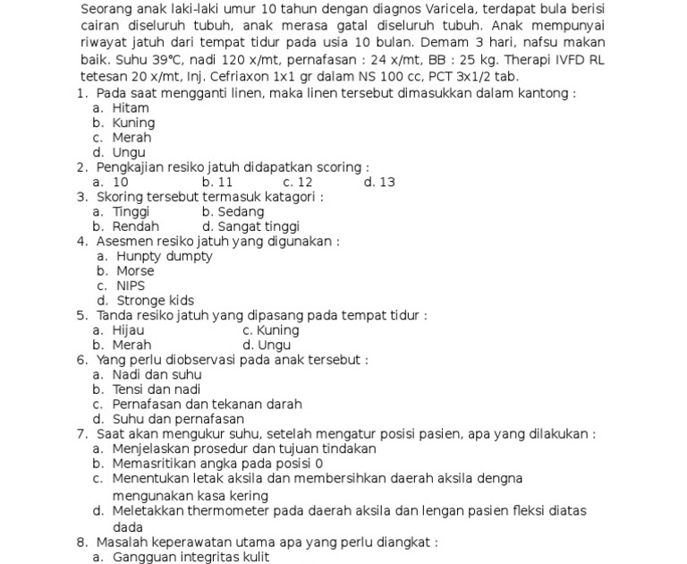 Contoh Soal Kredensial Perawat Di Rumah Sakit Berbagai Rumah