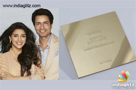 REVEALED: Asin's Wedding Invitation Card Bollywood Movie REVEALED: Asin's Wedding Invitation Card Bollywood Movie