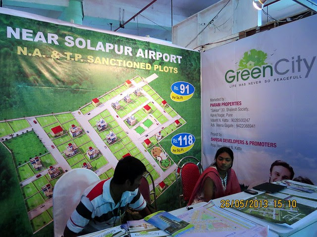 Green City N A - T P Sanctioned Plots Solapur - Visit Sakal Agrowon Green Home Expo, 25th and 26th May, 2013