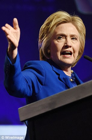 The presumptive nominees for both parties, Hillary Clinton (pictured) and Donald Trump initially reacted to this morning's shooting using Twitter