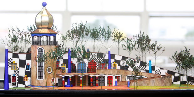 An artist's impression of the proposed Hundertwasser Arts Centre that has now been dropped.