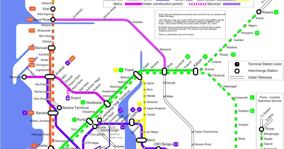 Mumbai Metro Map Online Map