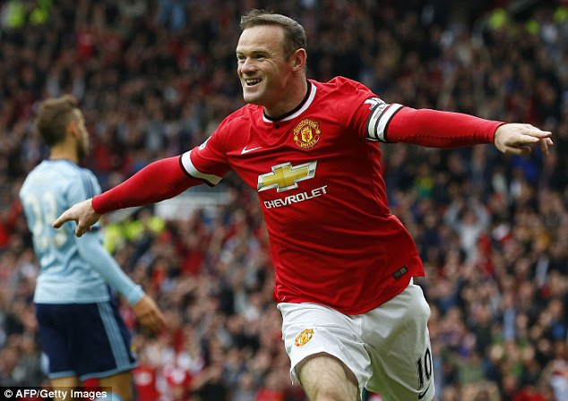 Wayne Rooney celebrates after scoring against Sam Allardyce's West Ham United in September