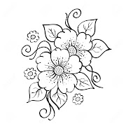 44 Sketsa Bunga Yang Sederhana