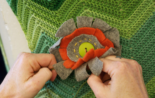 Yarnbombing at Arkansas Literary festival