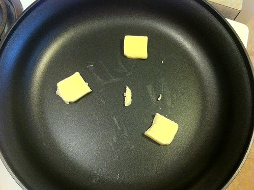 3 Tablespoons of Butter in a Large Skillet