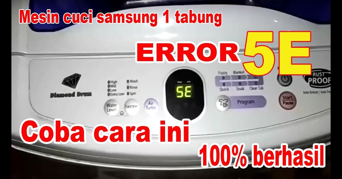 Cara reset mesin cuci samsung wa80v4