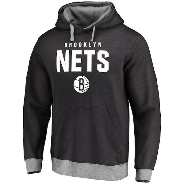 Brooklyn Nets Hoodie Black - Mitchell & Ness NBA Brooklyn Nets Team ...