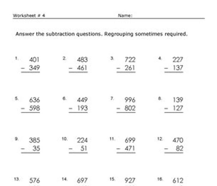 Math Worksheets For 3rd Grade Free - Latest Zig