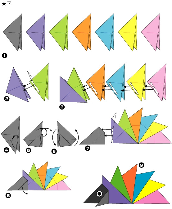 Origami Bild Origami Igel Faltanleitung