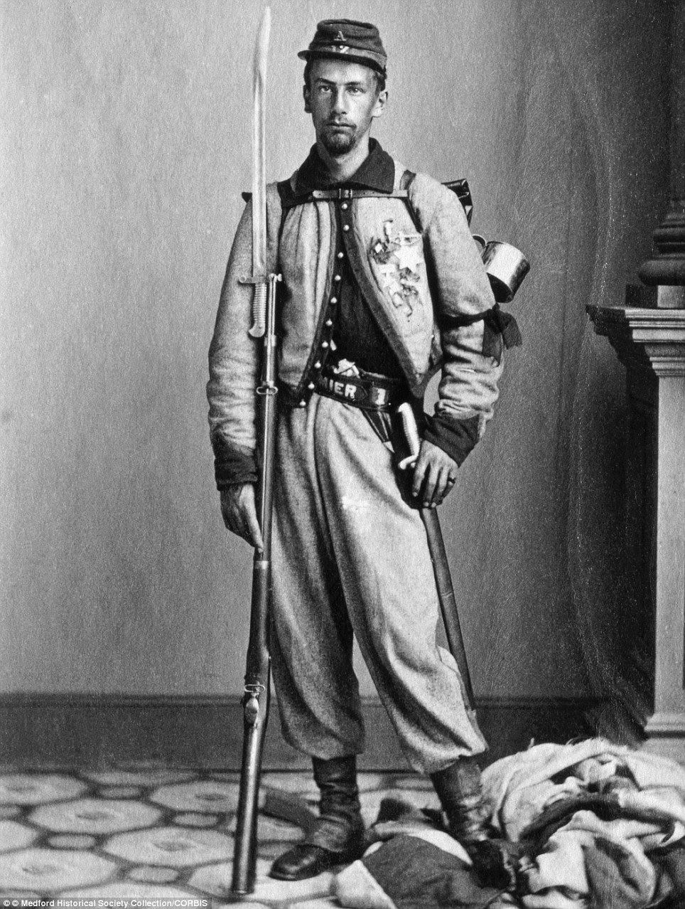 Vengeful: portrait of Sergeant Francis Edwin Brownell, an enlisted man in Elmer Ellsworth's New York Fire Zouaves - who witnessed Ellsworth's death and immediately killed the assailant