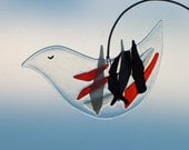 Big Bird made of glass fusion, made by Atelier Levend Glas - LevendGlas Big Bird made of glass fusion, made by Atelier Levend Glas - LevendGlas