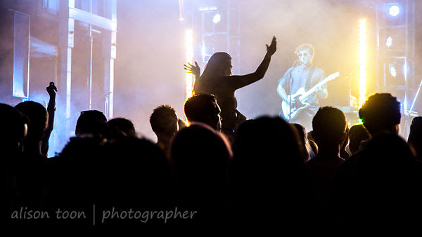 Enjoying the music at night, TBD Fest 2014
