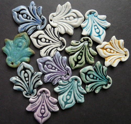Porcelain jewelry components