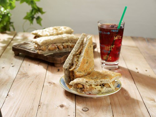 Zesty Chicken with Bacon Caesar Dressing on Focaccia Bread