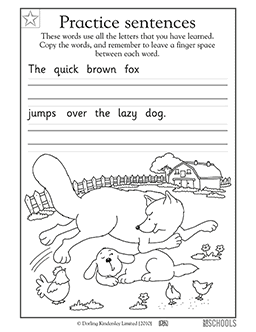 Language Arts Worksheets For Kindergarten / Easy Kinder Worksheets Free