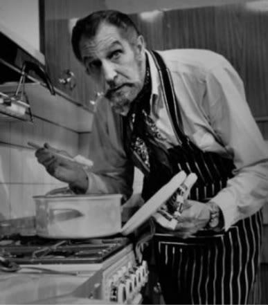 Vincent Price cooking