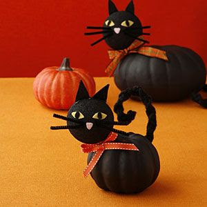 DIY Pumpkin-Cats- Holidays