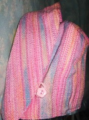pink baby bonnet