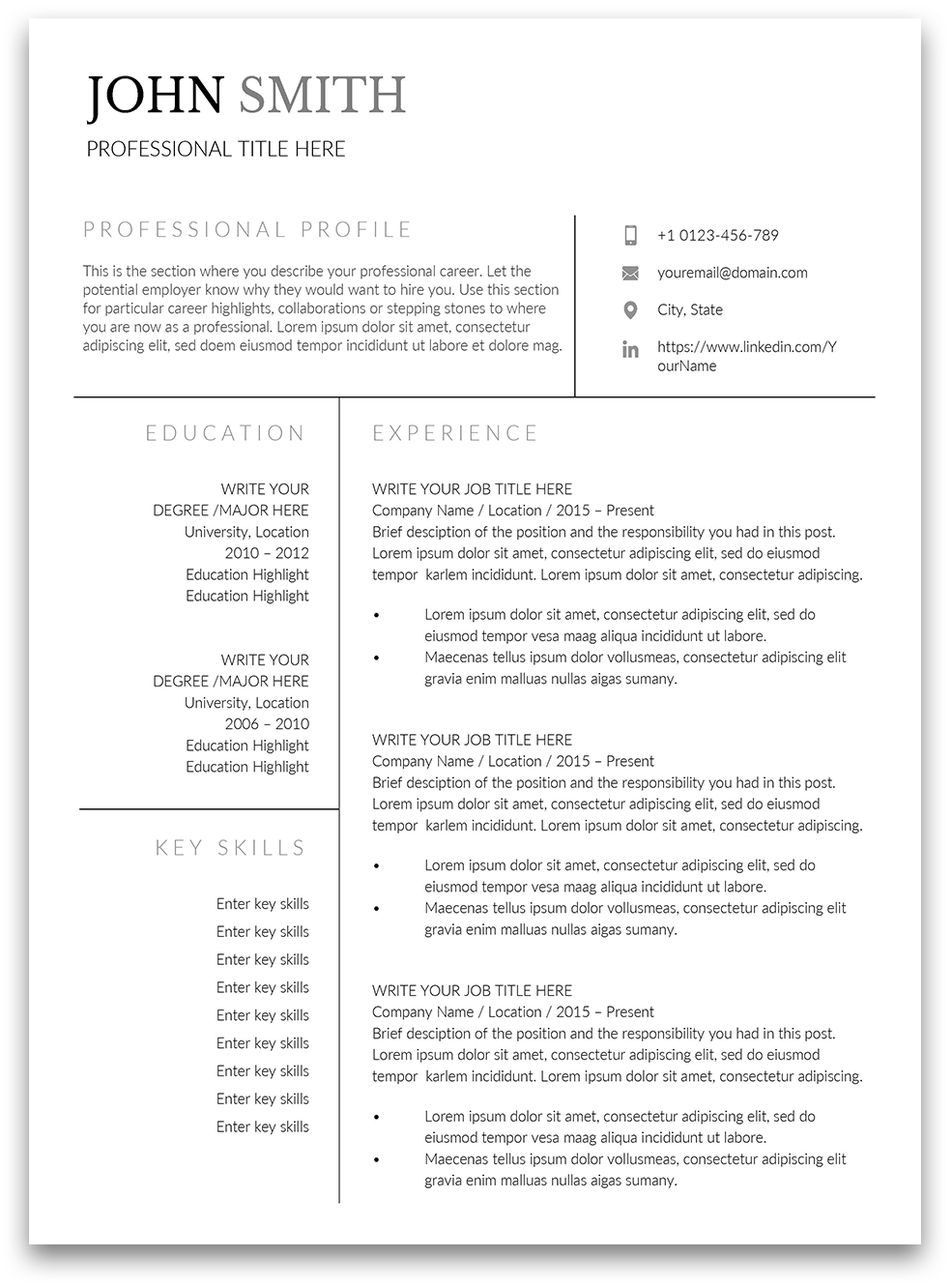 cv-resume-for-bottling-company-format-general-cv-format-7