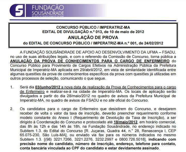 Exemplo De Prova De Concurso Publico Para Agente De Saude