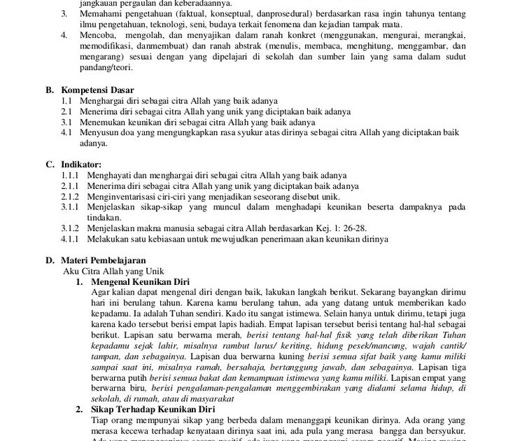 Soal Agama Katolik Sd Kelas 2 Semester 2 Guru Paud