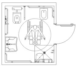 Mobili Lavelli Bagno Per Disabili Dwg