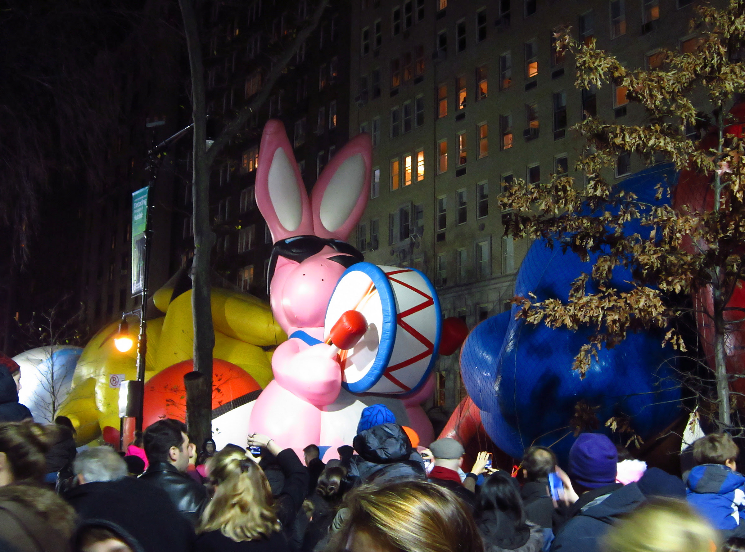 The scene on 81st Street