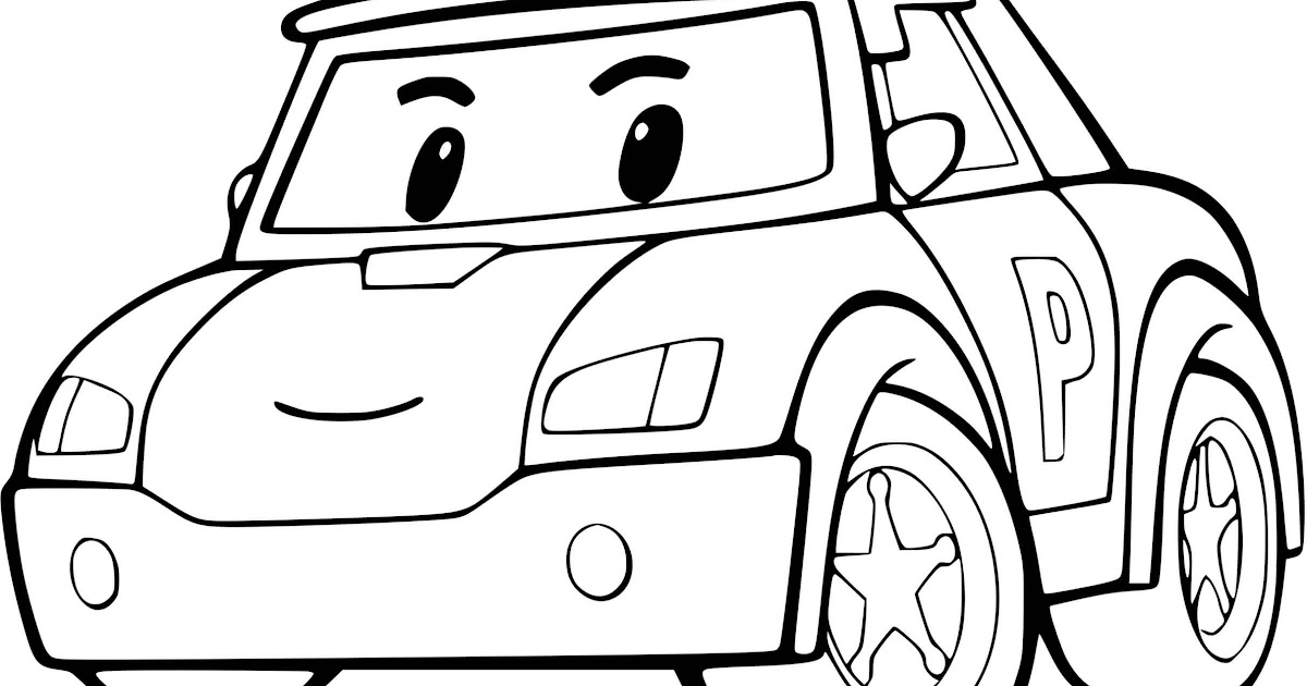 Voiture De Police À Dessiner  Coloriage voiture police  JeColorie.com