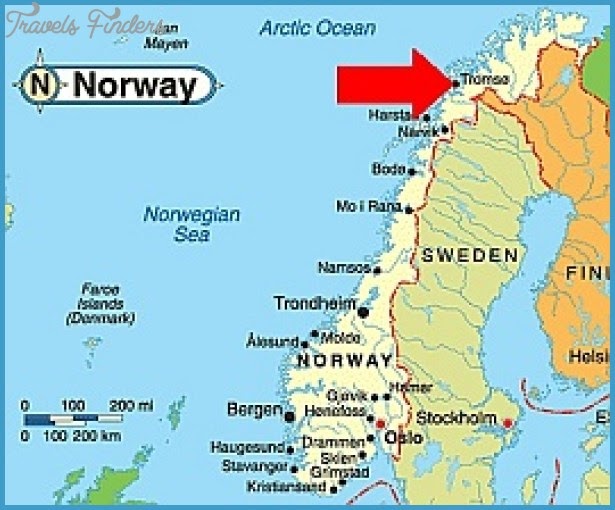 Map Of Tromso Norway | Cities And Towns Map