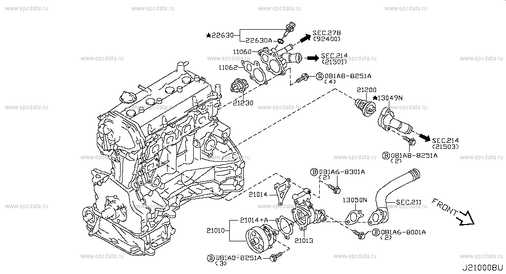 Nissan Engine Cooling Diagram