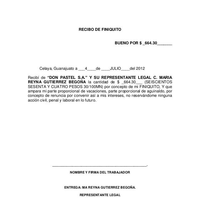 Ver Formato Carta De Renuncia Representante Legal Colombia