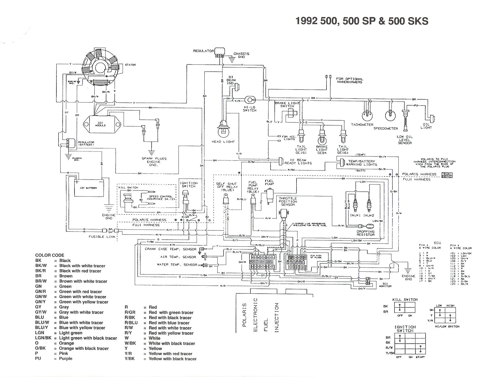 2003 polaris predator 500 wiring diagram