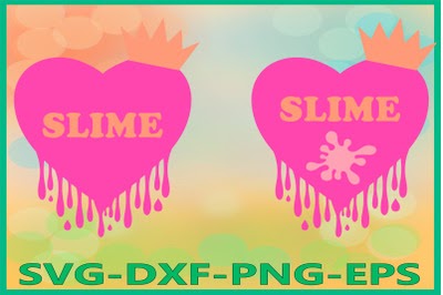 Download Free Download Slime Queen Slime Heart Love Birthday Clipart Free PSD Mockup Template