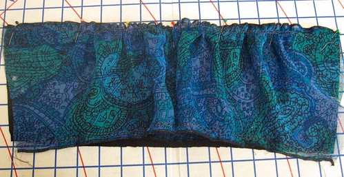 Gather Upper Edge of Inset