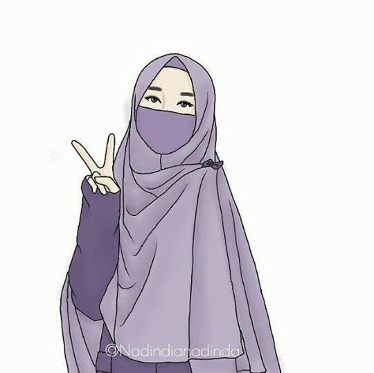 Gambar Kartun Muslimah Bercadar Cantik Wanita Bercadar - Gambar Viral HD
