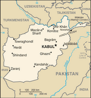 CIA map of Afghanistan in 2007