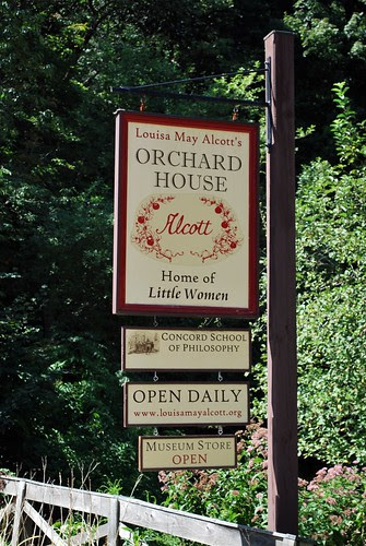 Sign out front of Orchard House