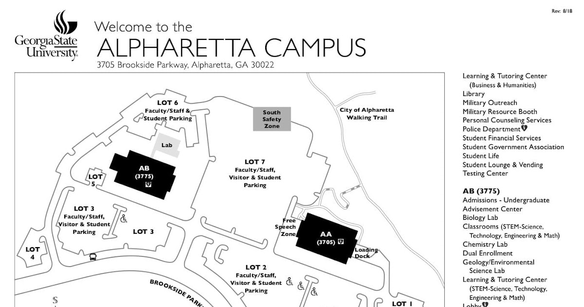 Georgia State University Campus Map | Mexico Map