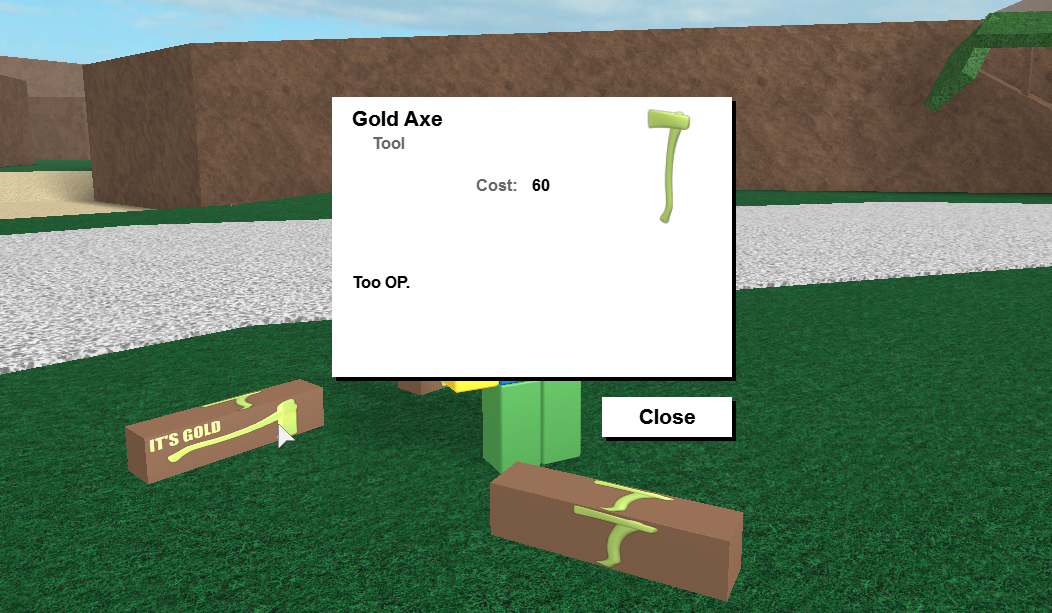 Roblox Lumber Tycoon 2 Gold Axe Script - Get 400 Robux For Free