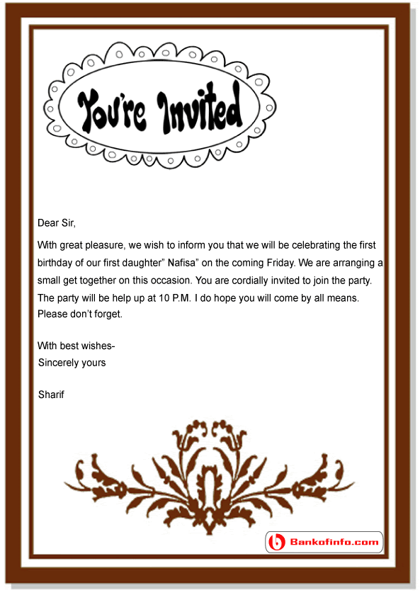 Birthday Letter birthday party - nobuko