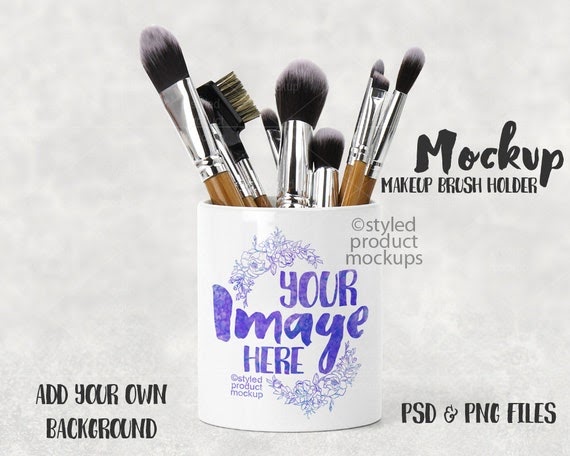 Download Dye Sublimation Makeup Brush Holder Mockup Template Add Psd Magazine Template Mockup PSD Mockup Templates