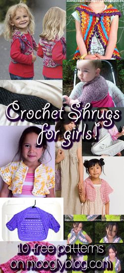 Pretty Spring Crochet Shrugs for Girls: 10 Free Patterns!