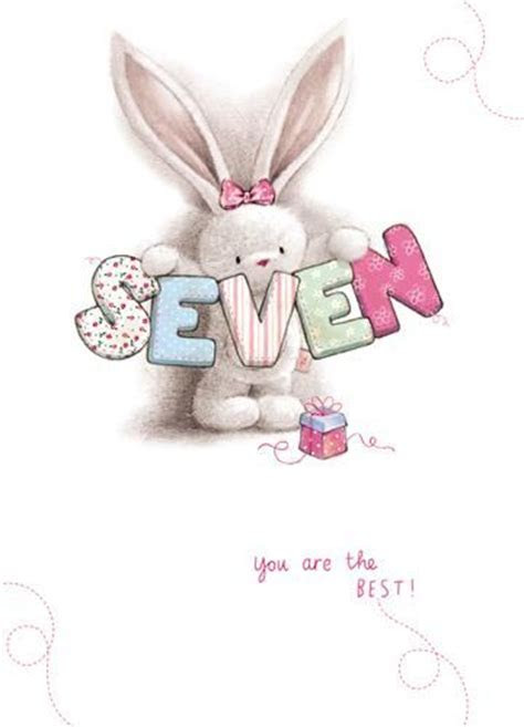 Bebunni 7th Birthday Card Karenza Paperie Bebunni 7th Birthday Card Karenza Paperie
