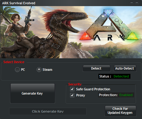 Ark Survival Evolved Generator Key