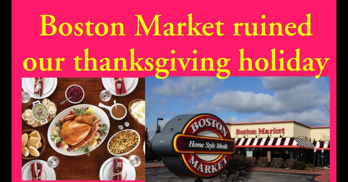 Boston Market Thanksgiving Dinner Packages / Thanksgiving Dinner With