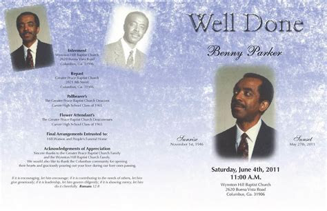 Obituary Programs by Jerrine Ingram at Coroflot.com Obituary Programs by Jerrine Ingram at Coroflot.com