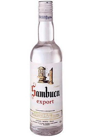 English: Bottle of Sambuca Franciacorta liquor