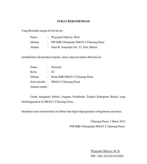 Contoh Surat Dukungan Masyarakat Pendirian Sekolah