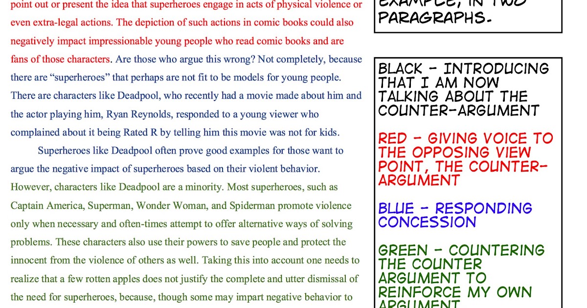 Top Argumentative Essay Counterclaim Example Tips College